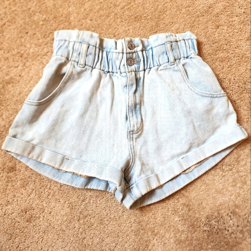 PacSun Blue Jean Shorts Relaxed Fit High-Waisted